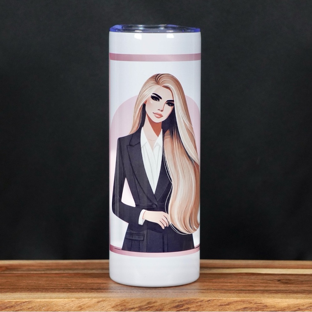 Boss Lady Collection: "Lindsay" – The Elegant Strategist- 20 oz tumbler